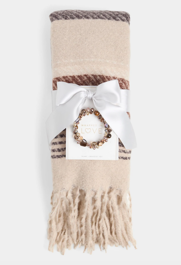 SCARF + BRACELET SET