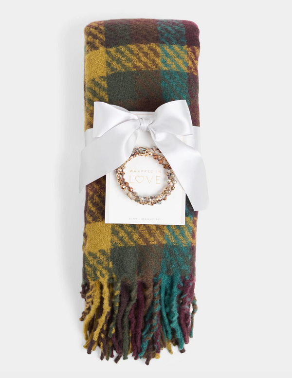 SCARF + BRACELET SET