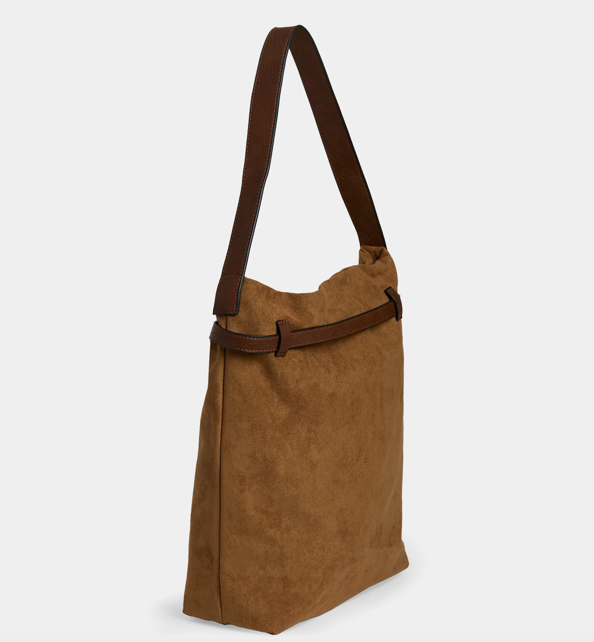 FAUX SUEDE BUCKET BAG
