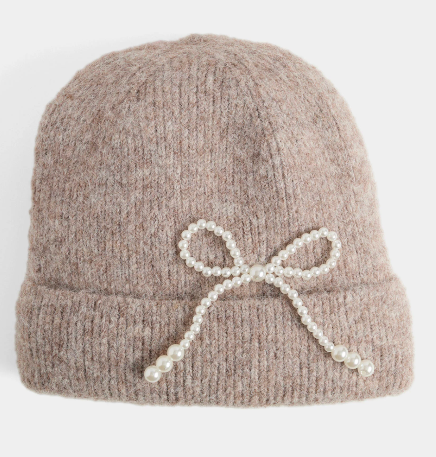 PEARL BOW HAT