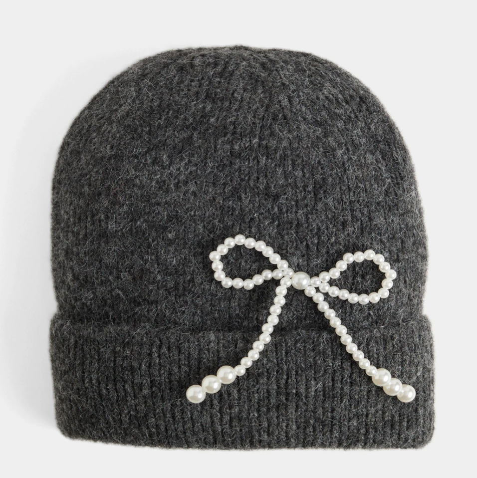 PEARL BOW HAT