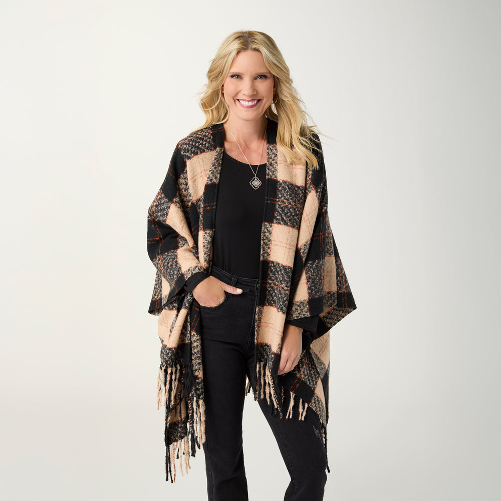 HARRISON PLAID WRAP