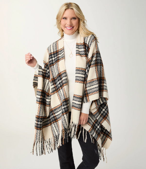 HARRISON PLAID WRAP