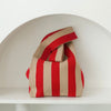 STRIPE WOVEN TOTE BAG