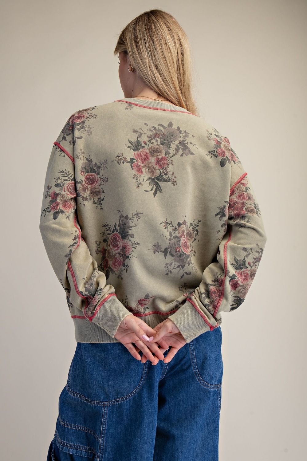 SIGNATURE PRINT TERRY SWEATSHIRT