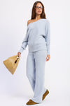INEZ BLUE LOUNGE PANTS