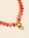 ANNECY 18K GOLD NON-TARNISH BOHO BEADED CZ NECKLACE