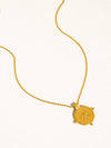 BÉRYL 18K GOLD NON-TARNISH MEDALLION PENDANT NECKLACE