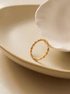 18K NON-TARNISH MILGRAIN RING-RACHEL