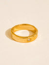 NAIA 18K GOLD VINTAGE CELESTIAL STAR BAND RING