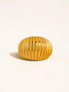 GIVERNY 18K GOLD NON-TARNISH RIBBED DOME RING