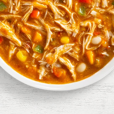 Enchilada Soup made and ready to eat in bowl