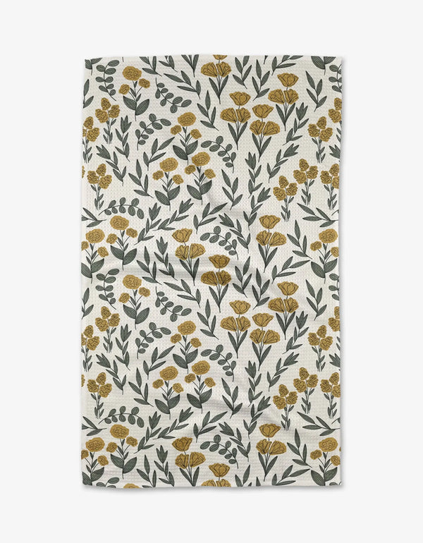 CHAROLETTE YELLOW KITCHEN TEA TOWEL