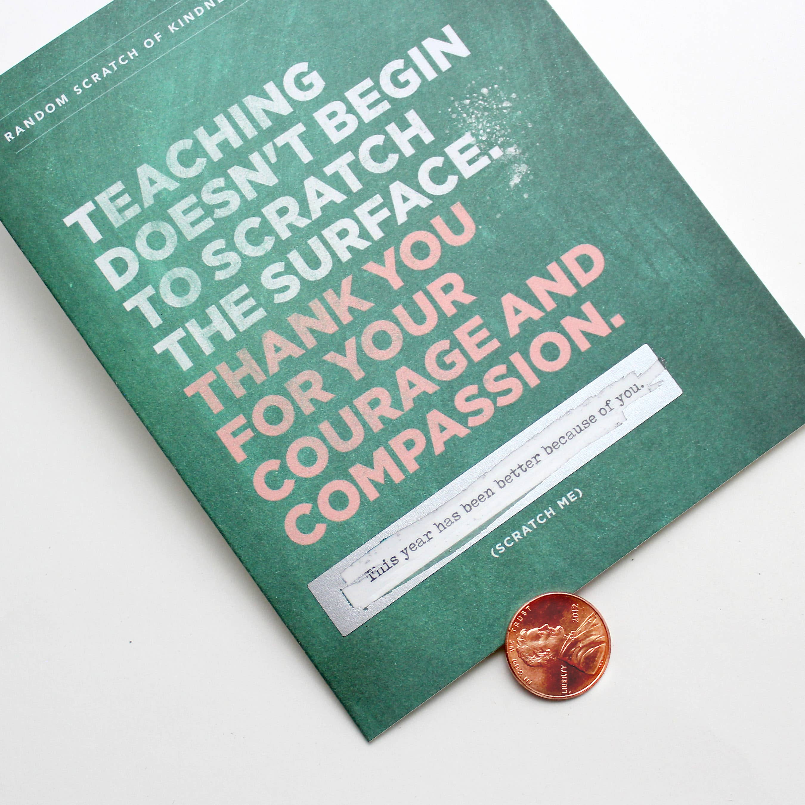 SCRATCH-OFF CARD - SCRATCH THE SURFACE - TEACHER