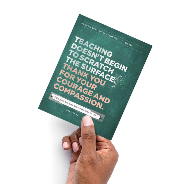 SCRATCH-OFF CARD - SCRATCH THE SURFACE - TEACHER