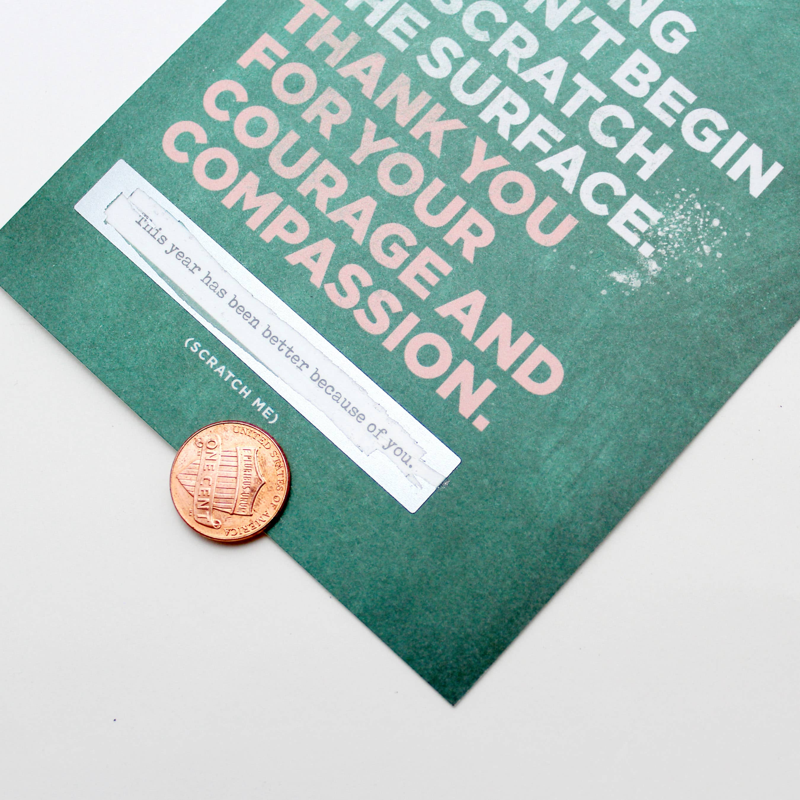 SCRATCH-OFF CARD - SCRATCH THE SURFACE - TEACHER