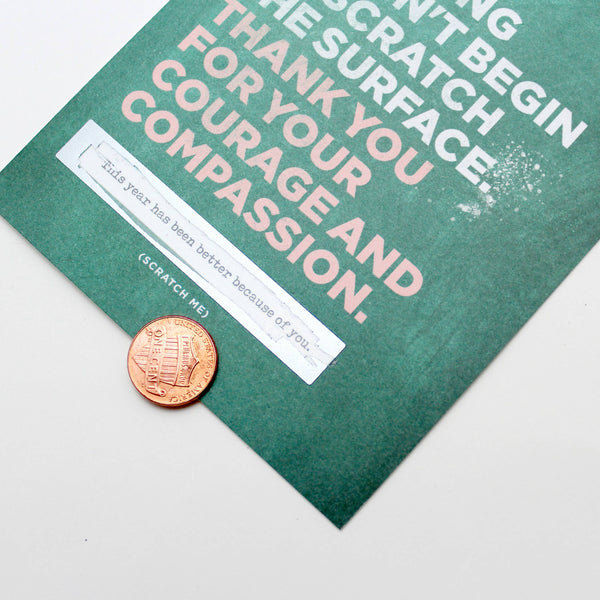 SCRATCH-OFF CARD - SCRATCH THE SURFACE - TEACHER