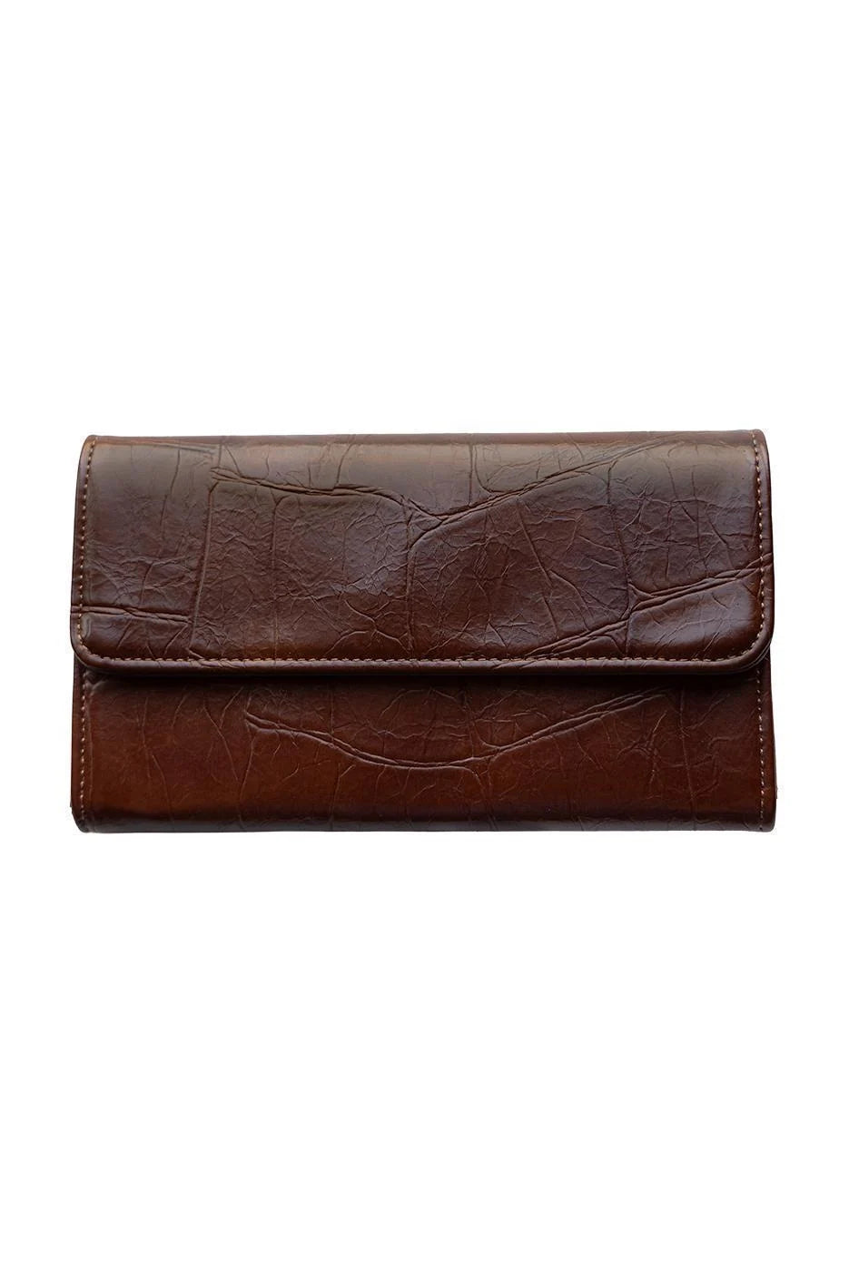 FAUX CROC MARNIE MINI TRI-FOLD WALLET