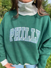 PHILLY GINGHAM TURTLENECK SWEATSHIRT