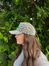 BIRDS LEOPARD PRINT HAT