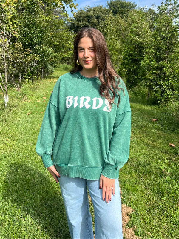 BIRDS RELAXED PULLOVER