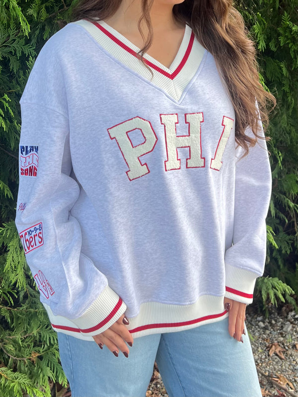 PHL BASKETBALL VNECK