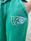 LOVE FRONT PATCH SWEATPANTS