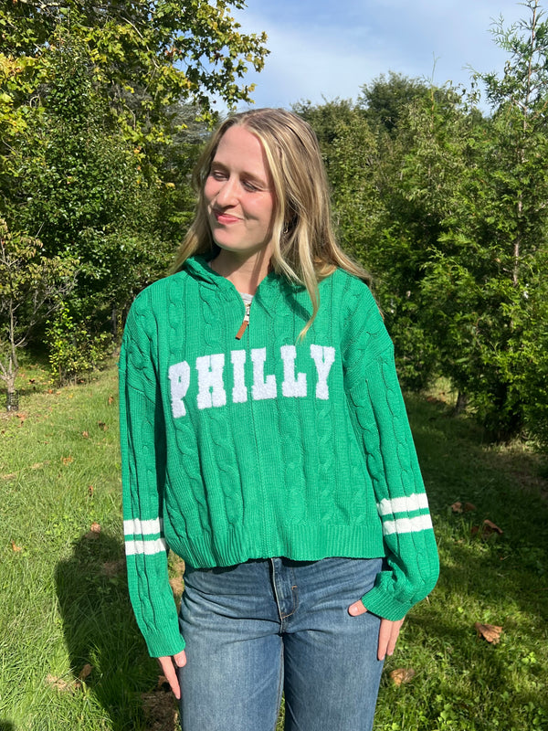 FULL ZIP PHILLY HOODED SWEATER