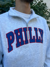 PHILLY BASKETBALL GREY ZIP UP