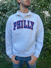 PHILLY BASKETBALL GREY ZIP UP