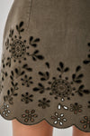 EYELET EMBROIDERED MINI SKORT