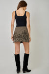 EYELET EMBROIDERED MINI SKORT