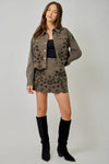 EYELET EMBROIDERED MINI SKORT