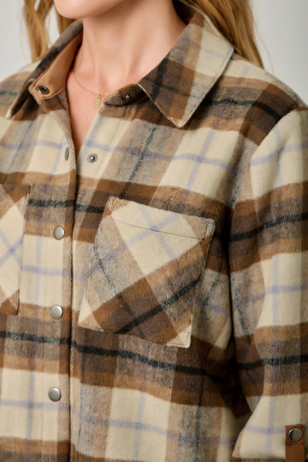 PLAID SHIRT JACKET