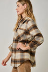 PLAID SHIRT JACKET