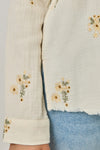 FRINGE WASHED EMBROIDERY SHIRT