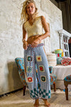 CHENILLE SWEATER PATCH LOUNGEPANTS