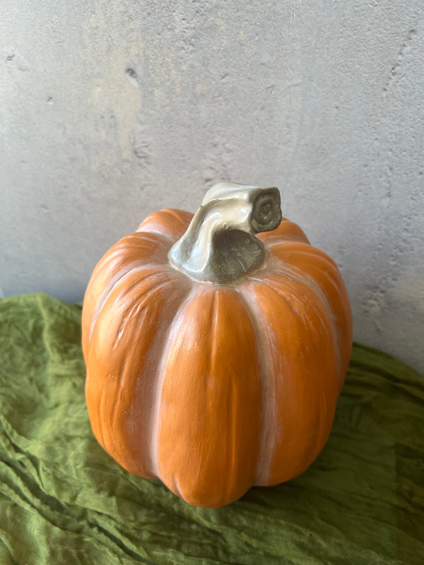 RESIN ORANGE PUMPKIN LARGE