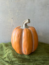 RESIN ORANGE PUMPKIN LARGE