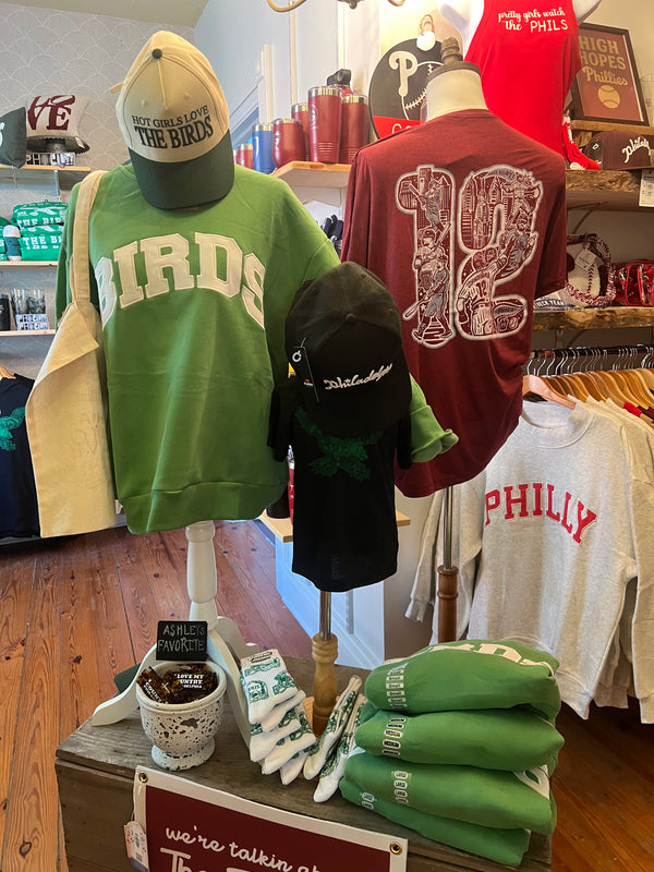 PHILADELPHIA "BIRDS" MOCK NECK FLEECE