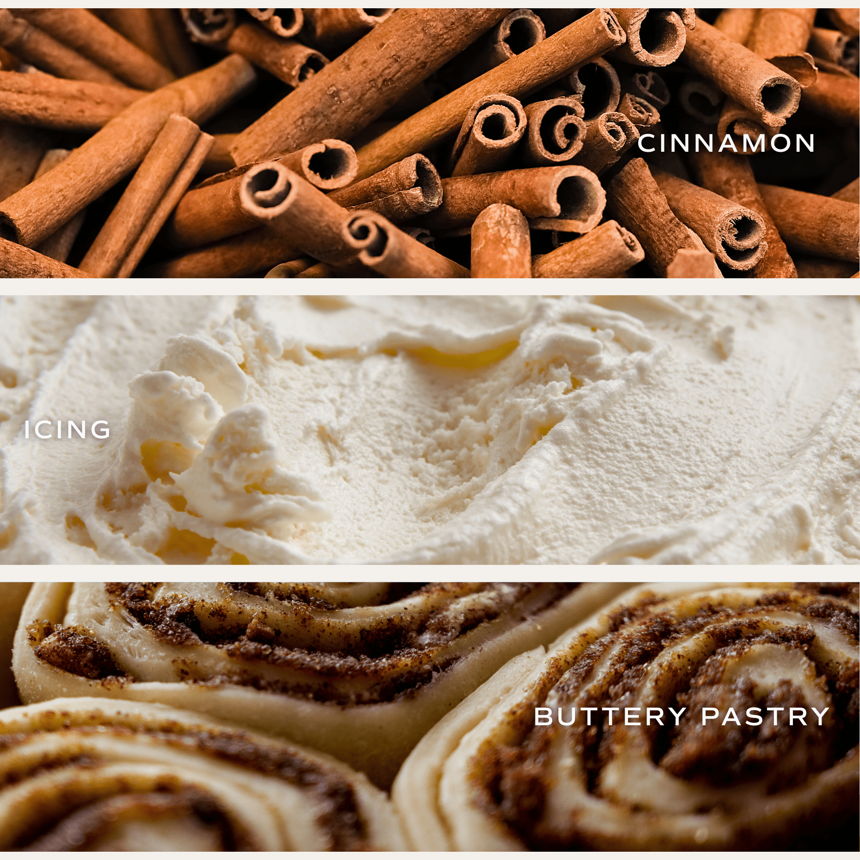 CINNAMON ROLLS SOY CANDLE - BOXED AMBER TINTED GLASS JAR - 12 OZ