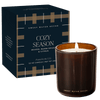 COZY SEASON SOY CANDLE - BOXED AMBER TINTED GLASS - 12 OZ