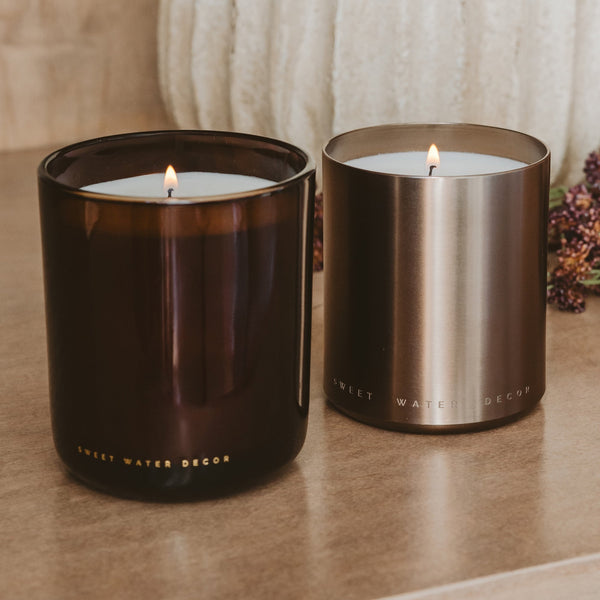 COZY SEASON SOY CANDLE - BOXED AMBER TINTED GLASS - 12 OZ