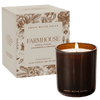 FARMHOUSE SOY CANDLE - BOXED AMBER TINTED GLASS JAR