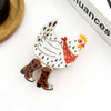 chicken claw clip with bandana and boots