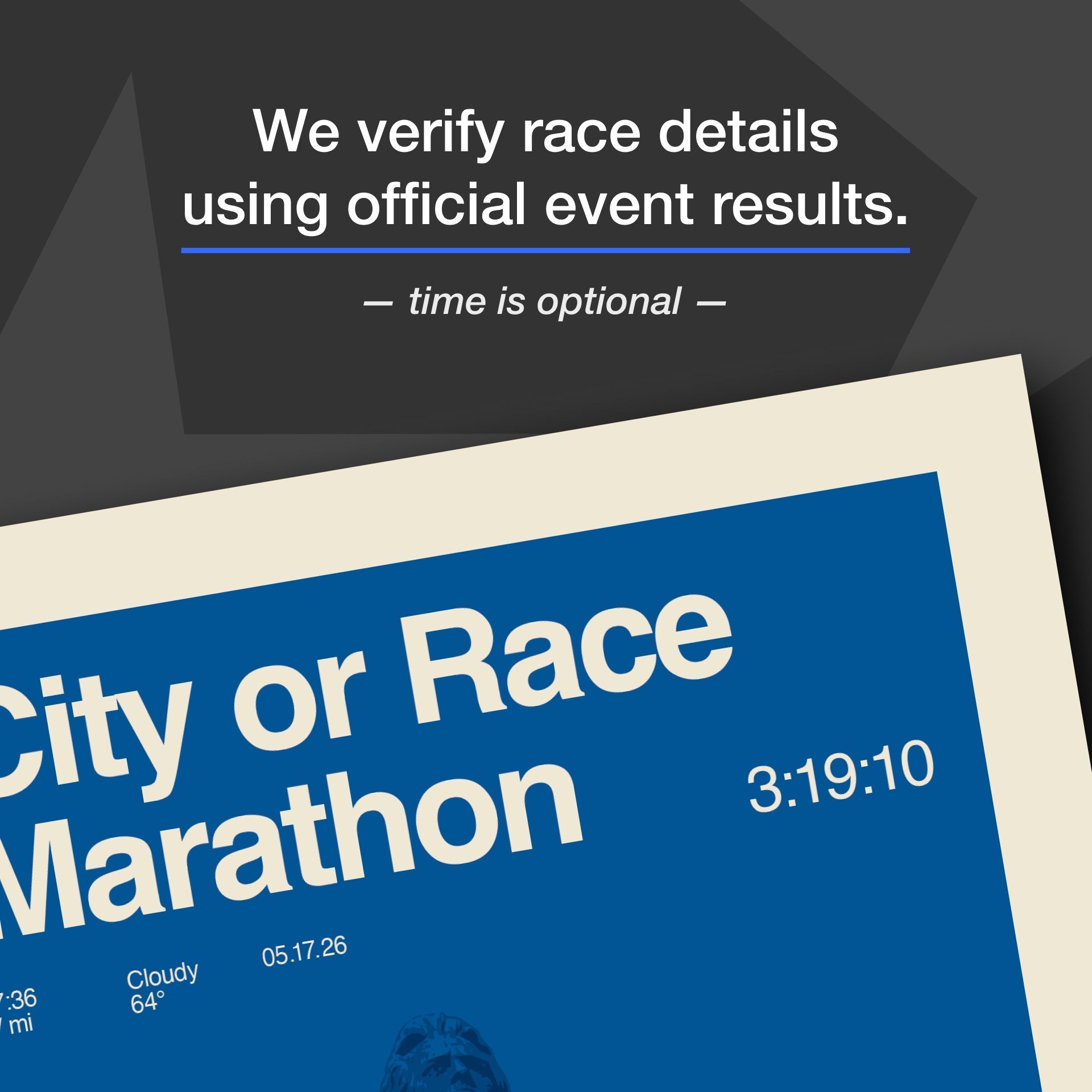 PHILADELPHIA MARATHON PERSONALIZED RACE PRINT