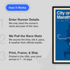PHILADELPHIA MARATHON PERSONALIZED RACE PRINT