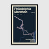PHILADELPHIA MARATHON PERSONALIZED RACE PRINT