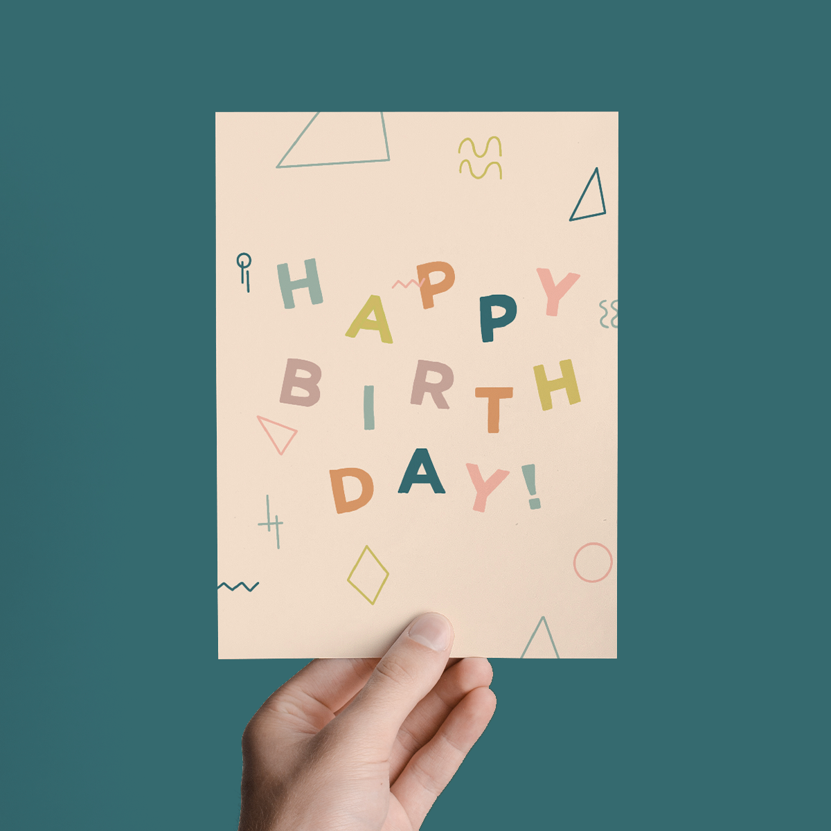 BIRTHDAY BASH; CELEBRATORY BIRTHDAY GREETING CARD