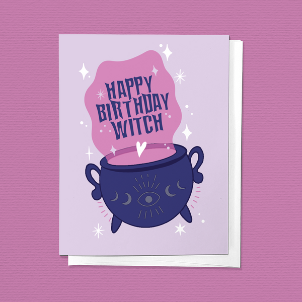 HAPPY BIRTHDAY WITCH | HALLOWEEN WITCHY GREETING CARD